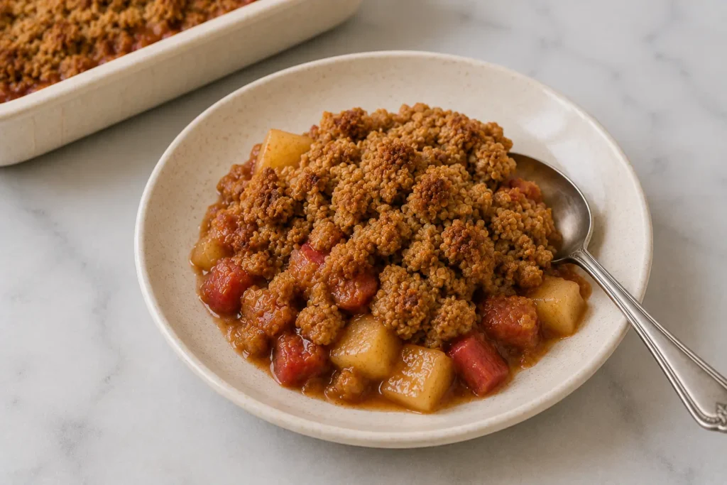 Apple-Rhubarb Crisp