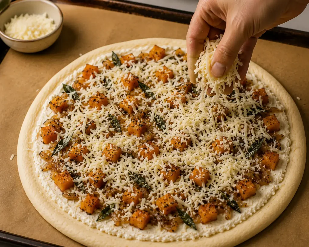 Assemble Butternut Squash Sage Pizza