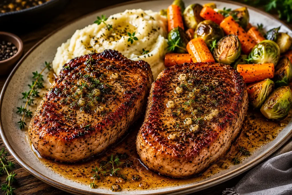 juicy berkshire pork chops