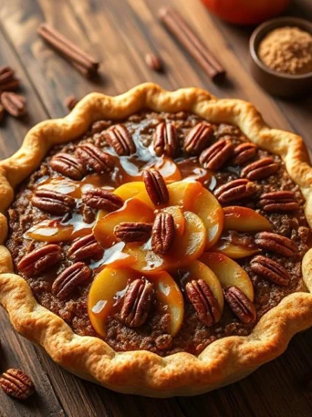 Caramel Pecan Apple Pie
