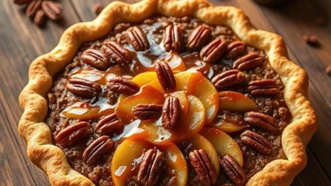 Caramel Pecan Apple Pie