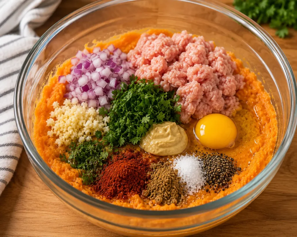 Create the Burger Mixture