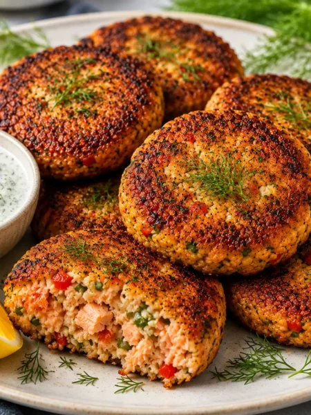 Gluten-Free Salmon Quinoa Patties