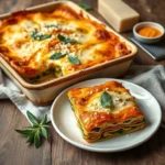 Pumpkin Spinach Lasagna