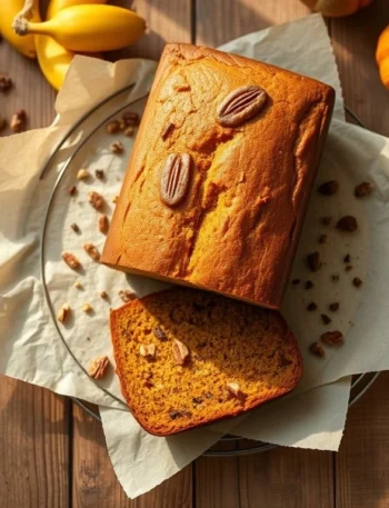 Vegan Pumpkin Banana Bread