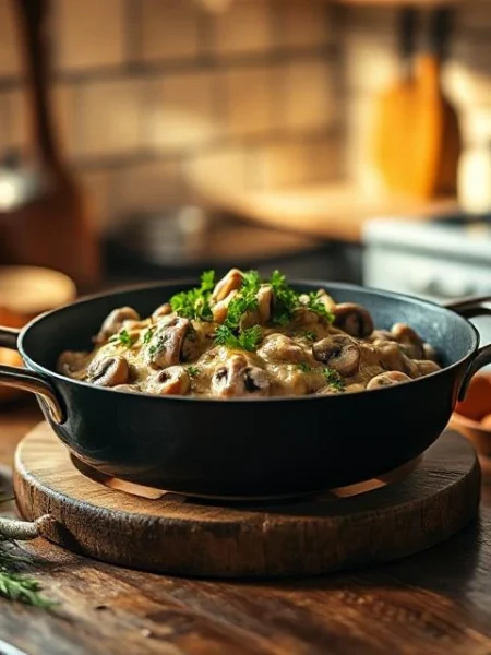 Mushroom Stroganoff