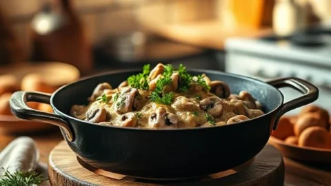 Mushroom Stroganoff