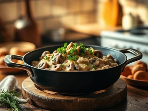 Mushroom Stroganoff