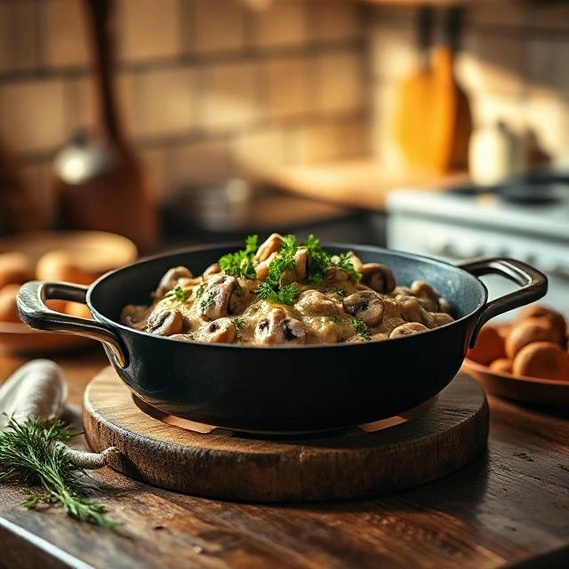 Mushroom Stroganoff