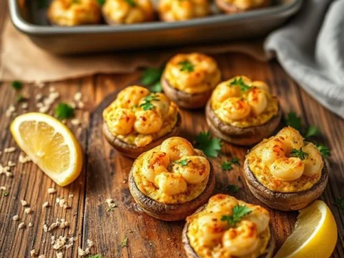 Shrimp Scampi Stuffed Mushrooms