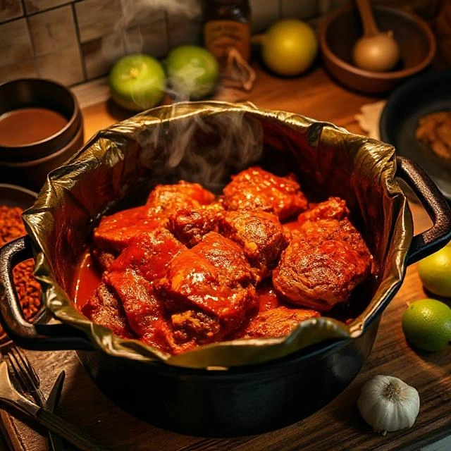 Cooking the Cochinita Pibil