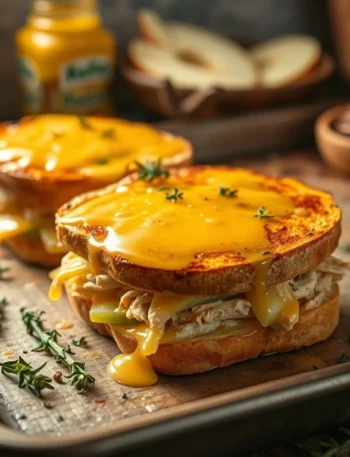 Apple Cheddar Chicken Melts
