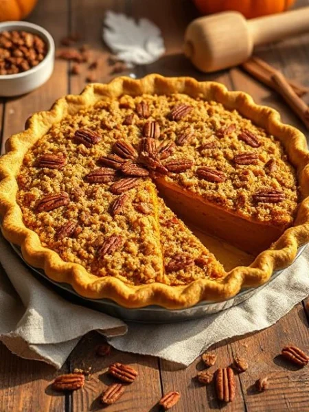 Streusel Pumpkin Pie