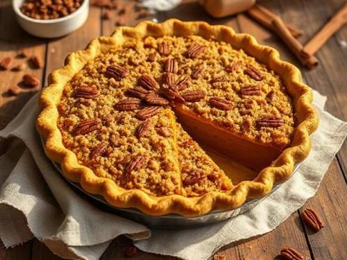 Streusel Pumpkin Pie
