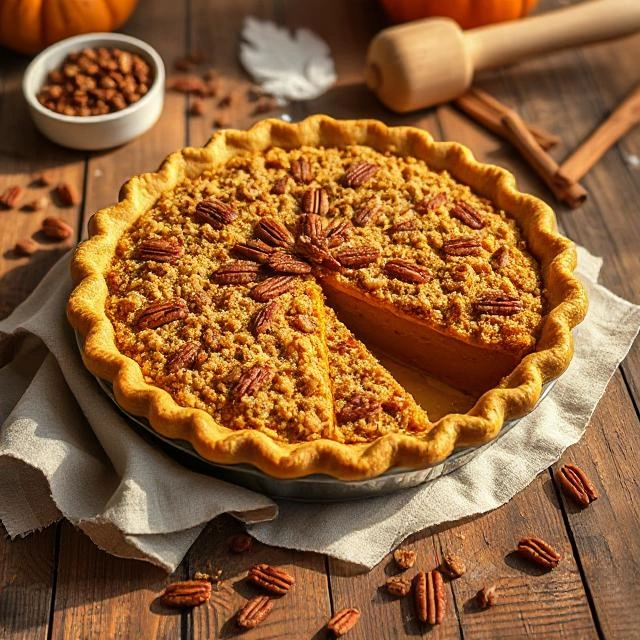 Streusel Pumpkin Pie