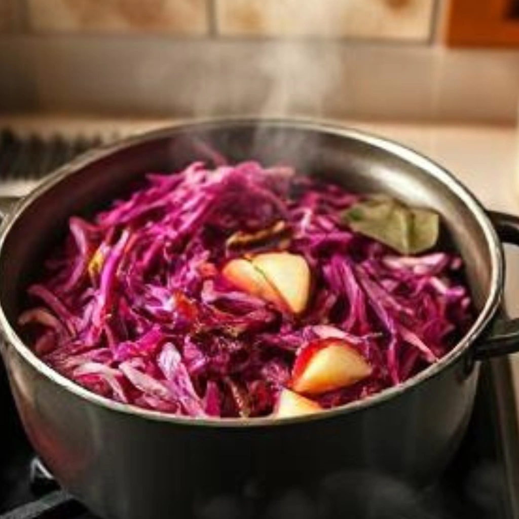 add ingredients(vinegar, sugar, bay leaf, cloves, cinnamon stick, and water )