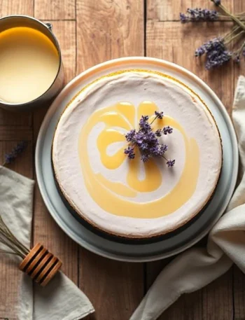 Lavender Honey Cheesecake