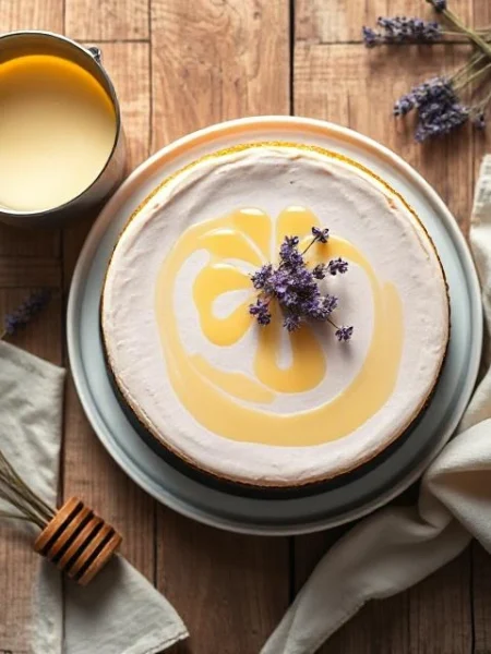 Lavender Honey Cheesecake