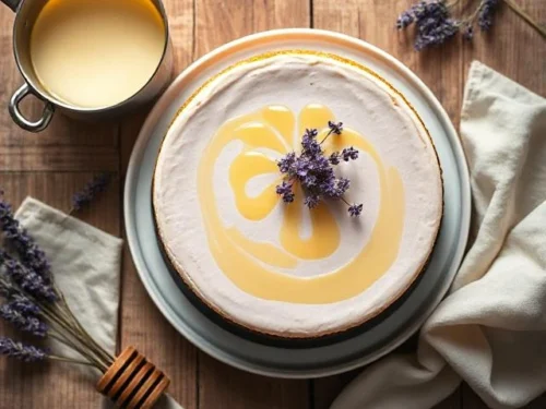 Lavender Honey Cheesecake