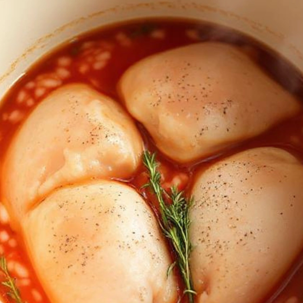 Simmering the Chicken