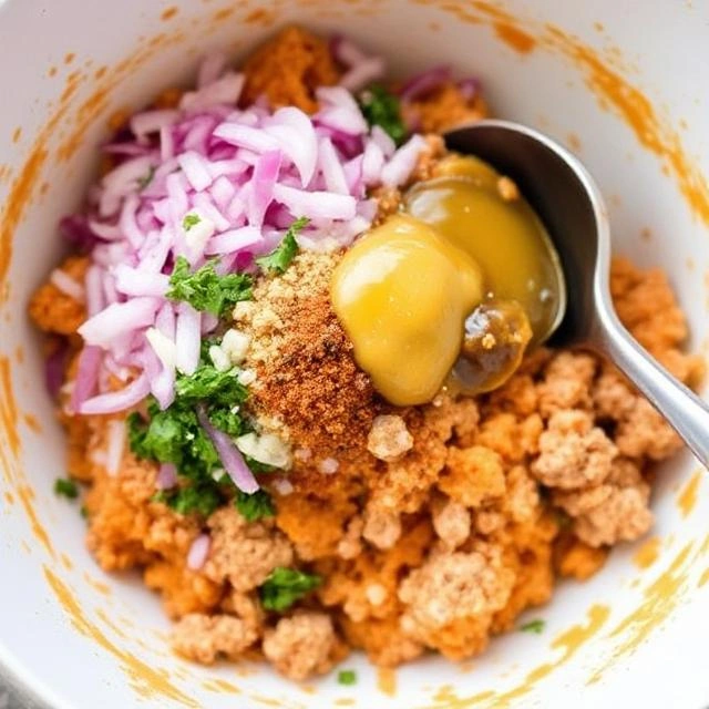 Create the Burger Mixture