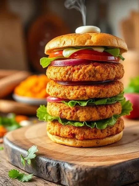 Sweet Potato Turkey Burger