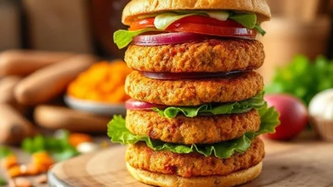 Sweet Potato Turkey Burger