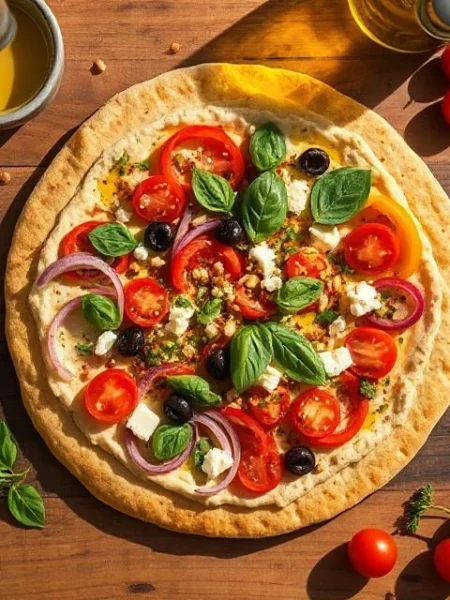 Hummus Pizza Recipe