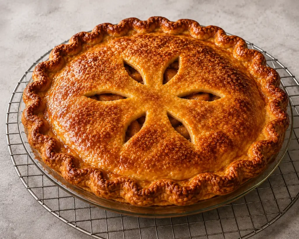 Assembling and Baking Bourbon Apple Pie