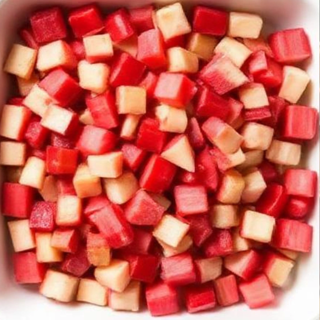 Preparing the Rhubarb Filling