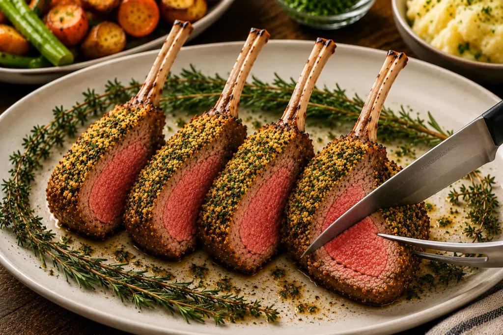 Easy Herb Crusted Rack of Lamb