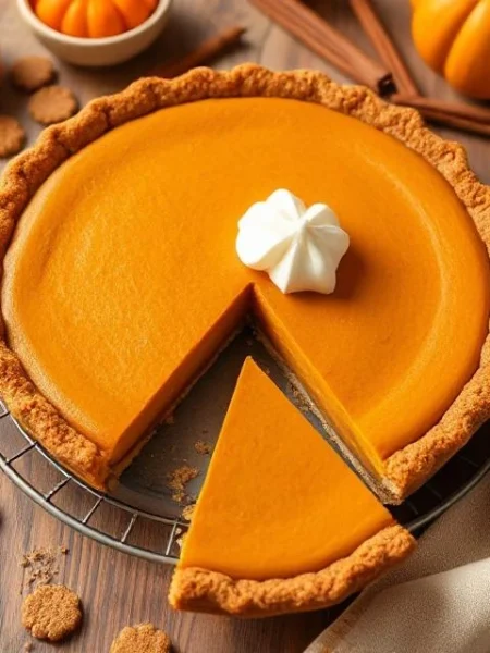 Gingersnap Pumpkin Pie