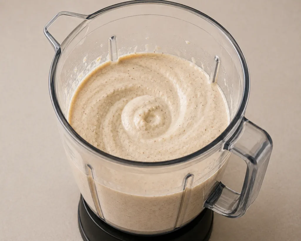 Preparing the Walnut Sauce
