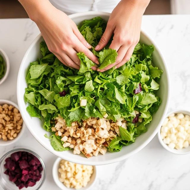 Layering the Salad Base