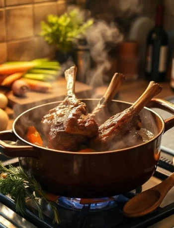 Slow Cooked Braised Lamb Shanks