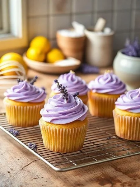 Lemon Lavender Cupcakes