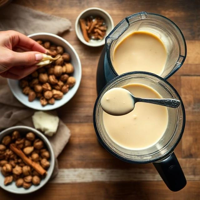Preparing the Walnut Sauce