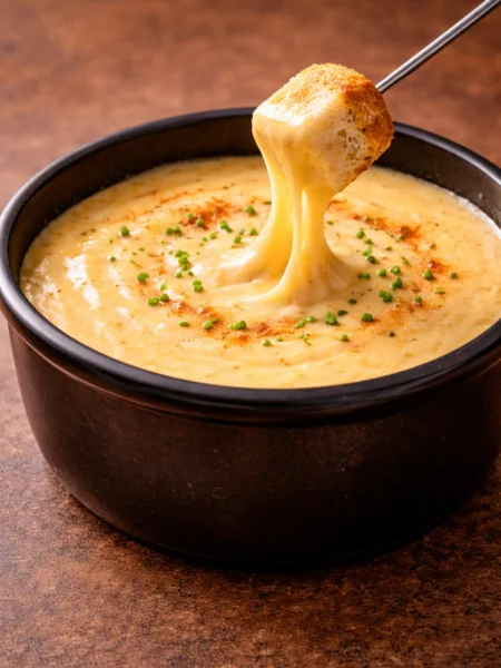 Cheesy Beer Fondue Dip Recipe