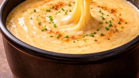 Cheesy Beer Fondue Dip Recipe