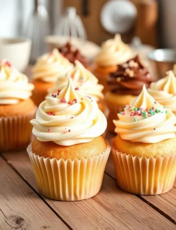 Vanilla Christmas Cupcakes
