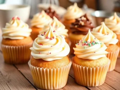 Vanilla Christmas Cupcakes