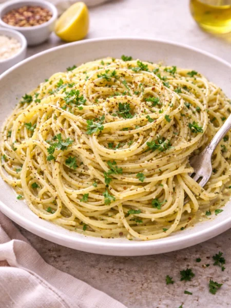 Easy Lemon Garlic Pasta