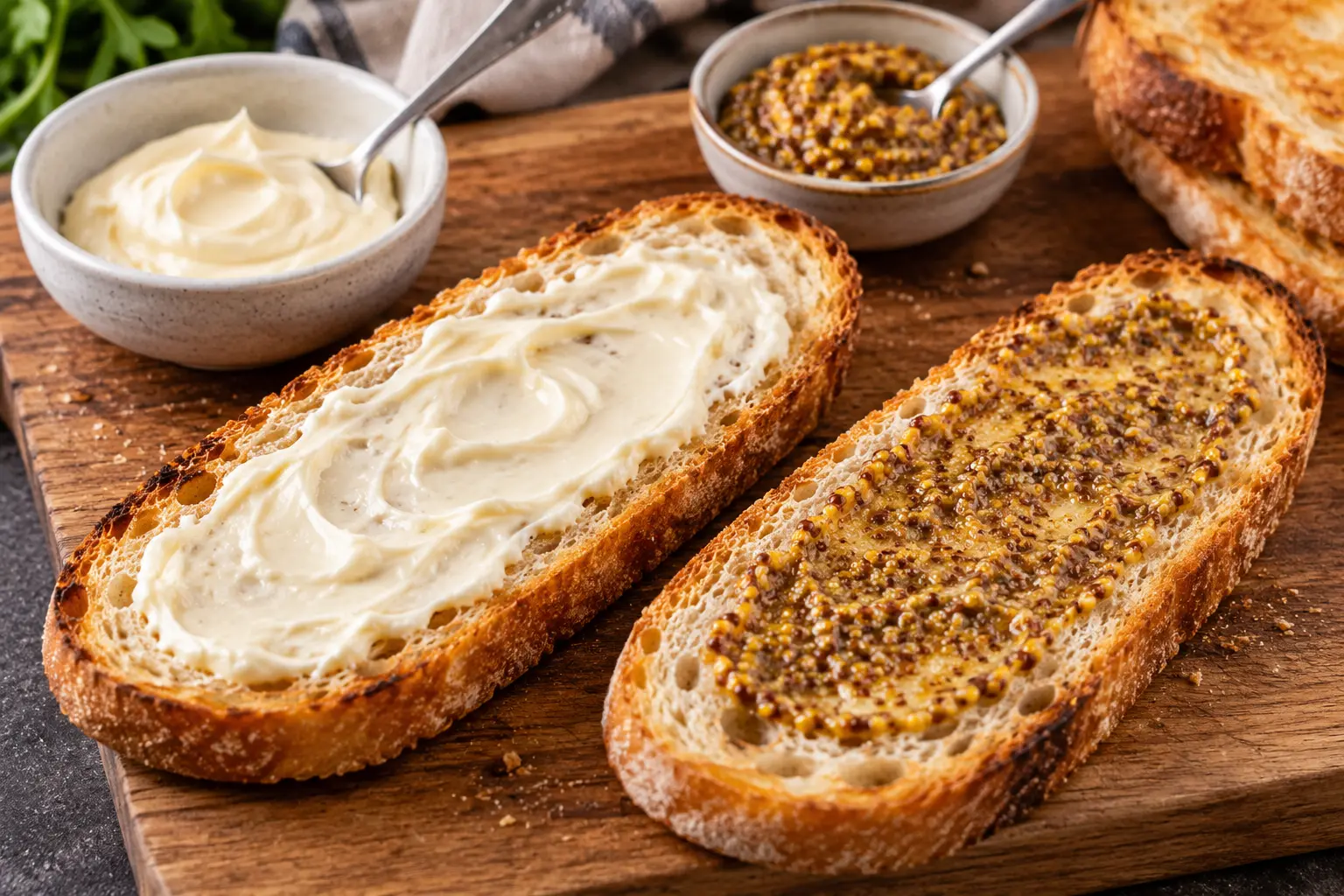 Prepare the Bread and Condiments