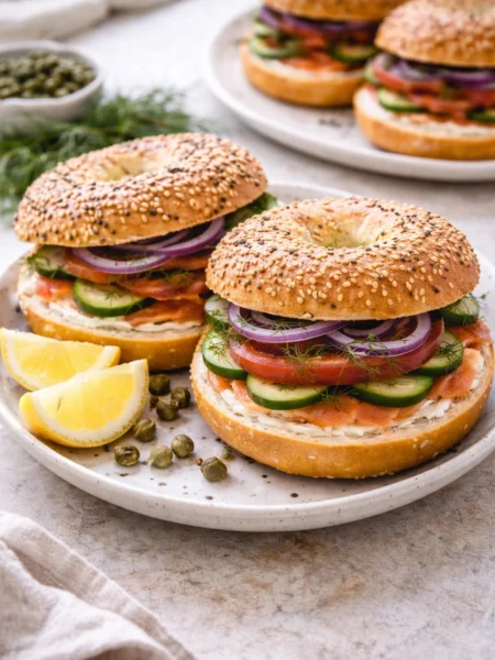 Smoked Salmon Bagels Recipe