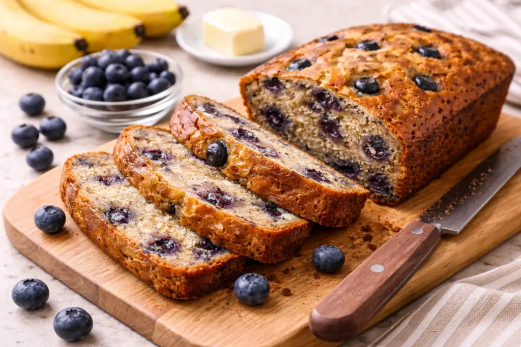Banana Blueberry Bread