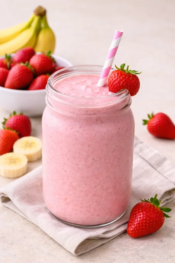 5 minute strawberry smoothie recipe