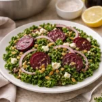 Easy Kale Beet Goat Cheese Salad