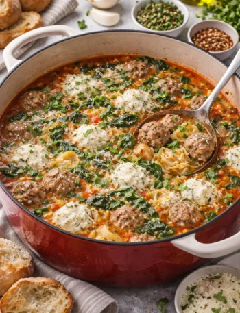 Cozy Italian Wedding Lasagna Soup Recipe