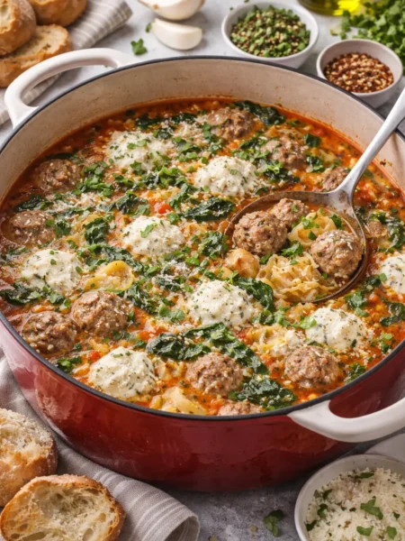 Cozy Italian Wedding Lasagna Soup Recipe