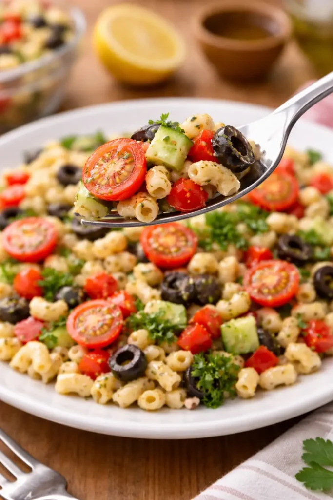 The Luna's Kitchen | Refreshing Lemon Herb Macaroni Salad You’ll Love Enjoy Lemon Herb Macaroni Salad